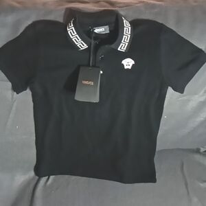 Versace Polo Black and White kids shirt